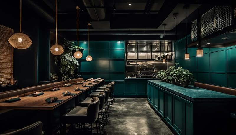 Restaurant kitchen background